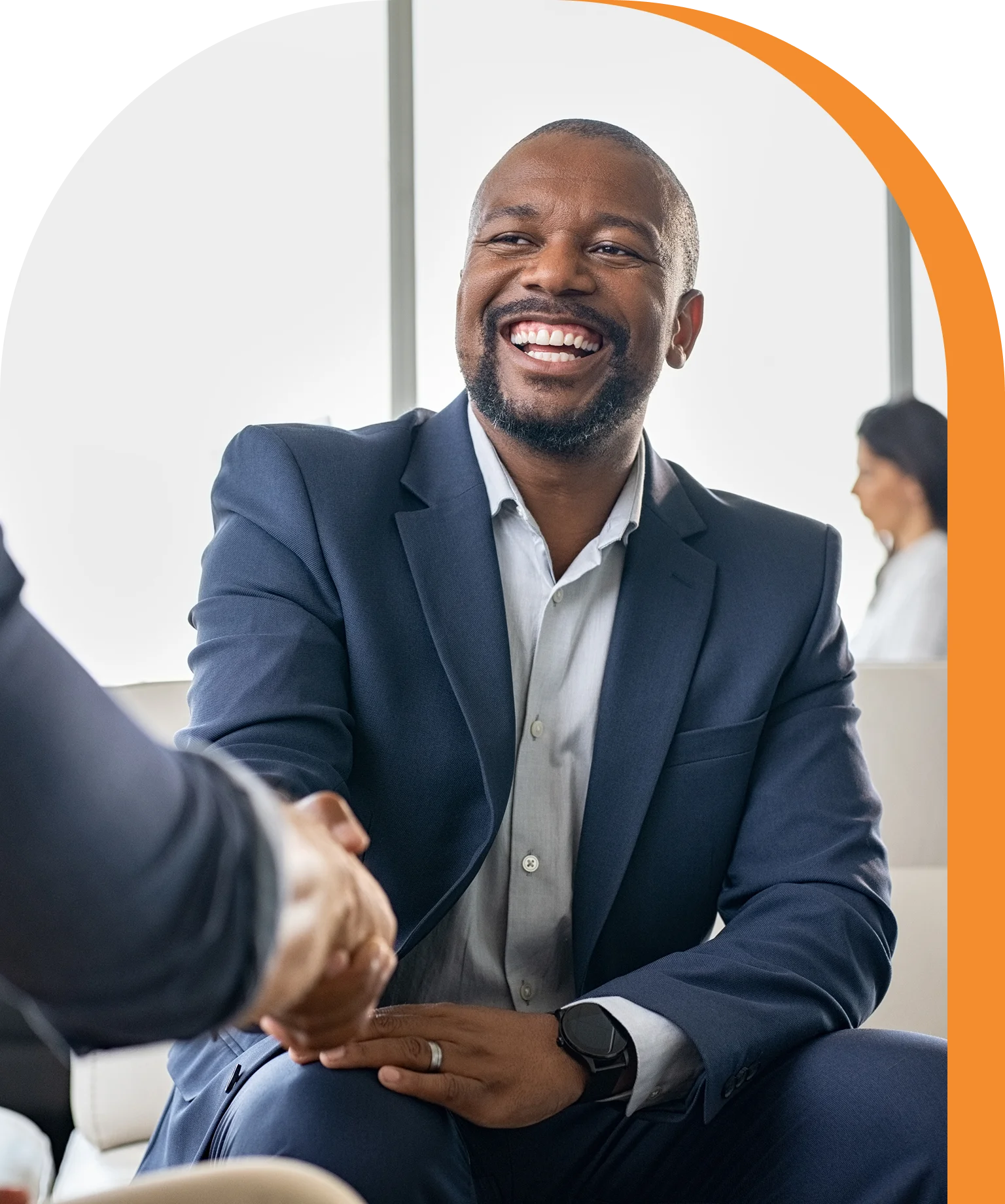 A diverse group of Black individuals networking at an event, promoting a dating app for Black singles.