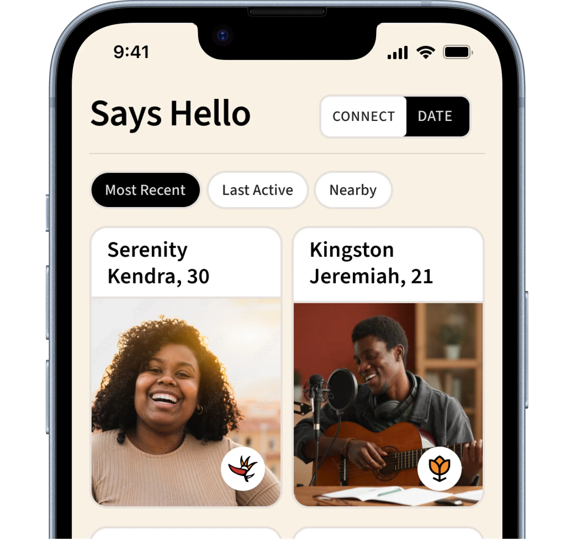 Image of a dating app interface showing notifications for likes, promoting black online dating connections.
